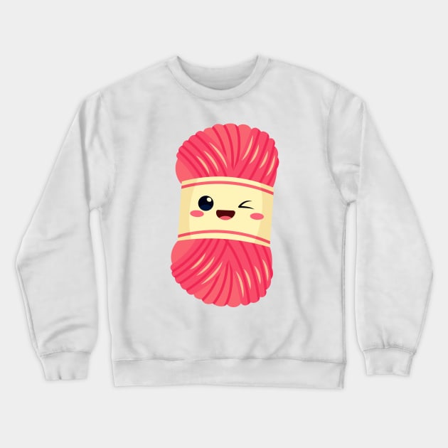 Kawaii Knitting | Kawaii Thread Crewneck Sweatshirt by ZiaZiaShop